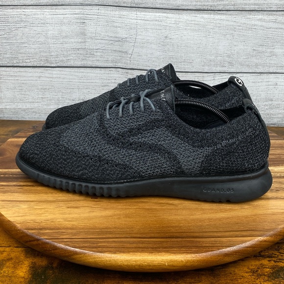 Cole Haan 2.ZEROGRAND Stitchlite Oxfords Magnet Gray Black C27563 Men’s Size 12